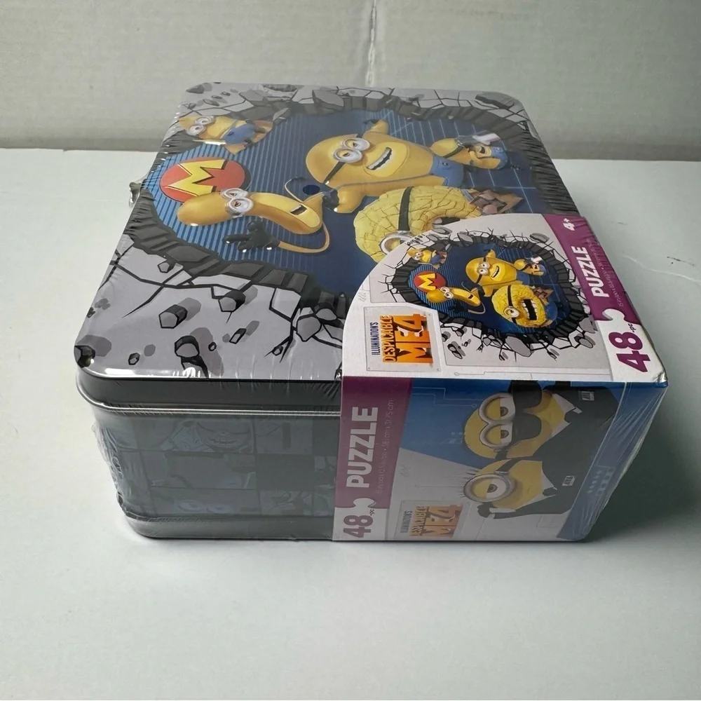 Despicable Me Minions 48-Piece Puzzle in Tin with Handle, for Families and Kids